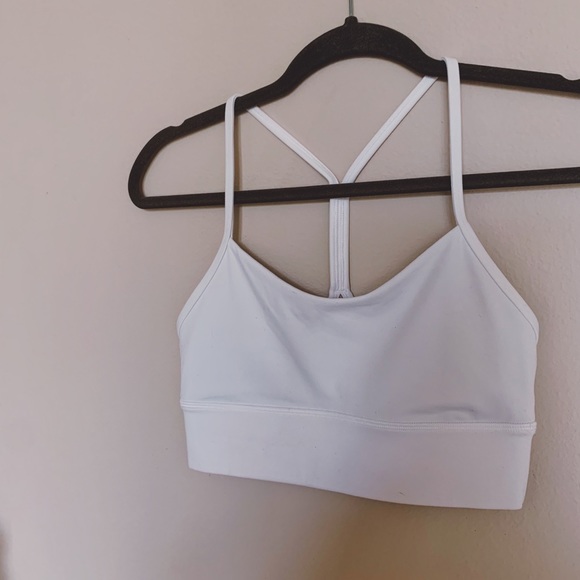 🤍 SOLD! Lululemon WHITE Flow Y Bra Nulu 🤍 - Picture 3 of 9